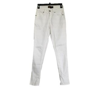 Women's White Skinny 24|7 Authentic Denim Stretch Jeans Size 6